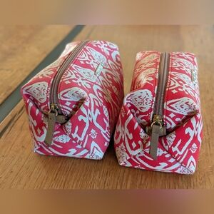 Stella & Dot Multitasking Pouf Cosmetic Travel Bag - 2 For 1